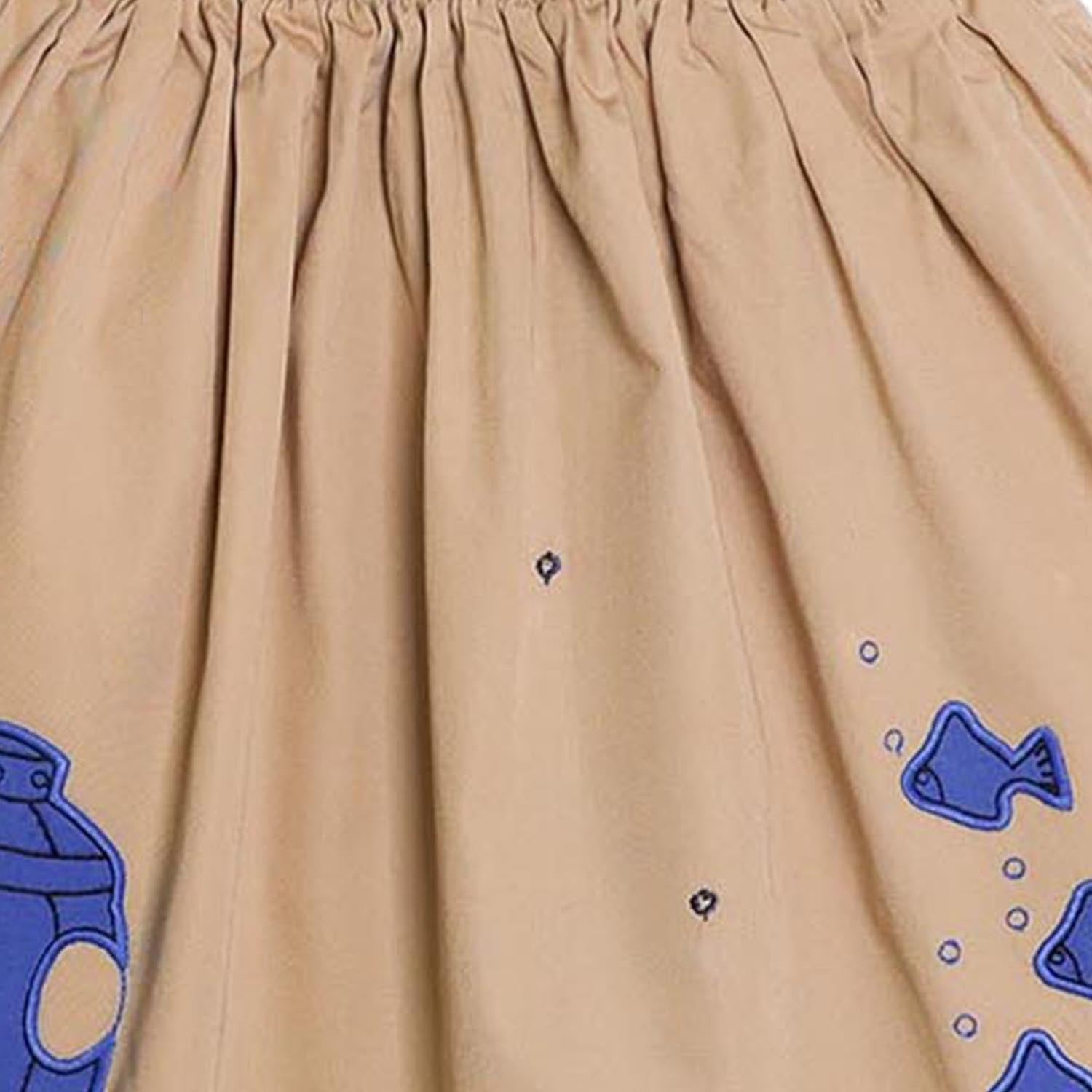MAGIC MENDING PRELOVED Beige Cotton Skirt with Submarine, 8 years – view 3 – Infantium Victoria