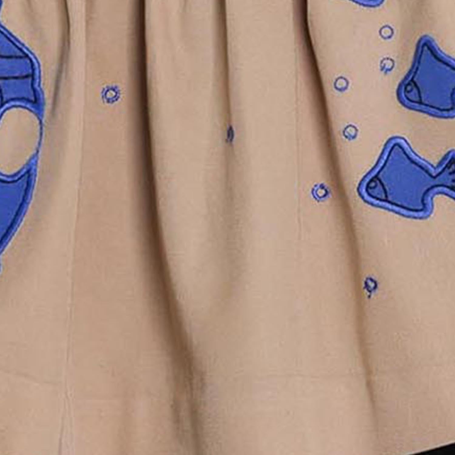 MAGIC MENDING PRELOVED Beige Cotton Skirt with Submarine, 2 years – view 3 – Infantium Victoria