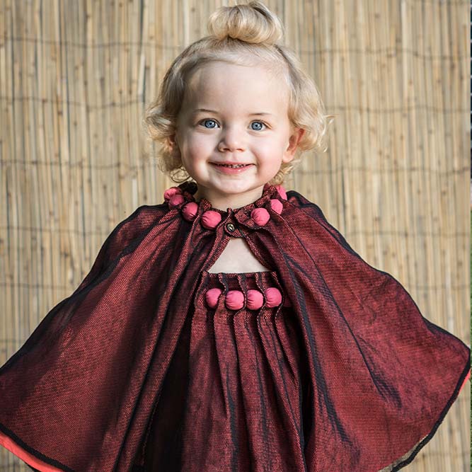Girls Cape with Cotton Beads and Tulle – view 5 – Infantium Victoria