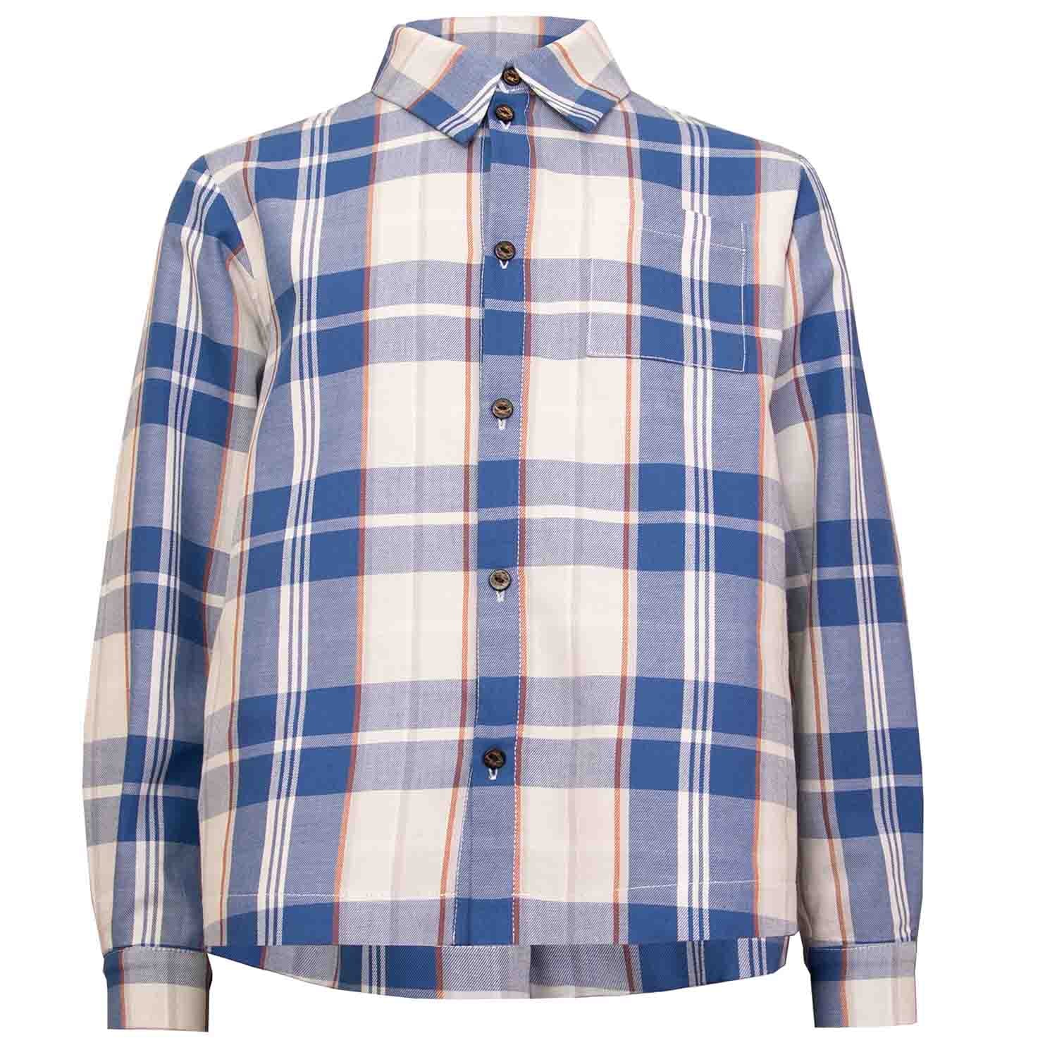 Kids Blue Plaid Shirt – Infantium Victoria