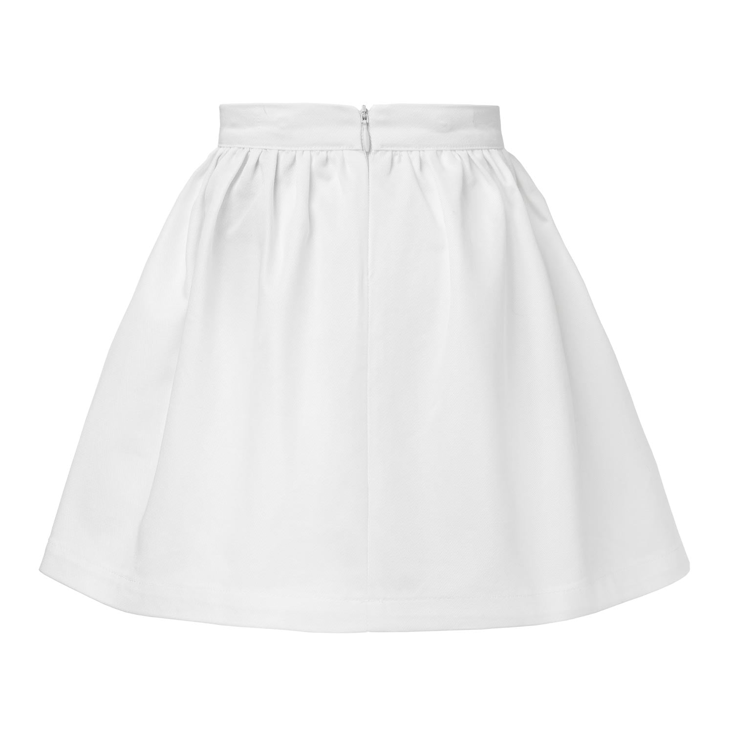 White Gabardine Cotton Skirt – view 3 – Infantium Victoria