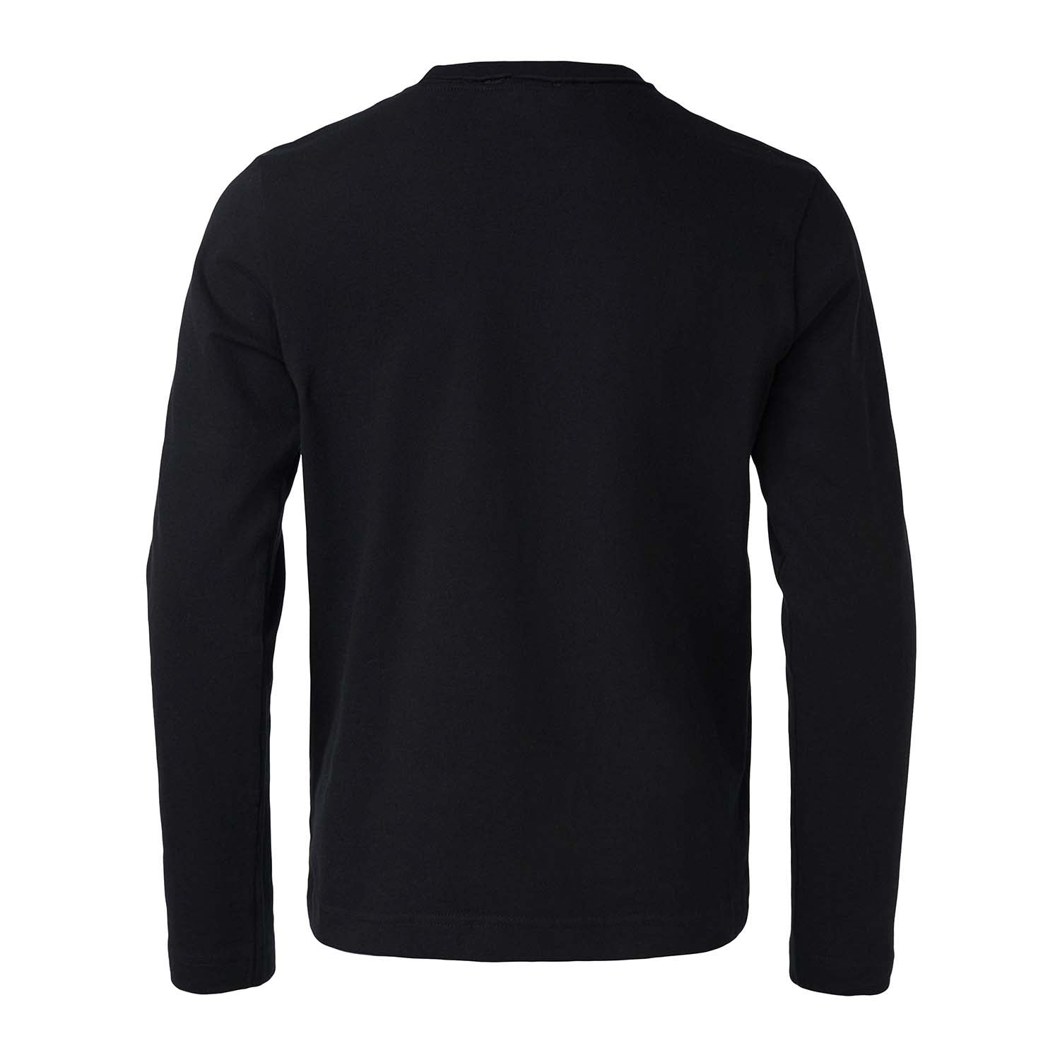 Kids Black Longsleeve Top with Orangutan Application – view 3 – Infantium Victoria