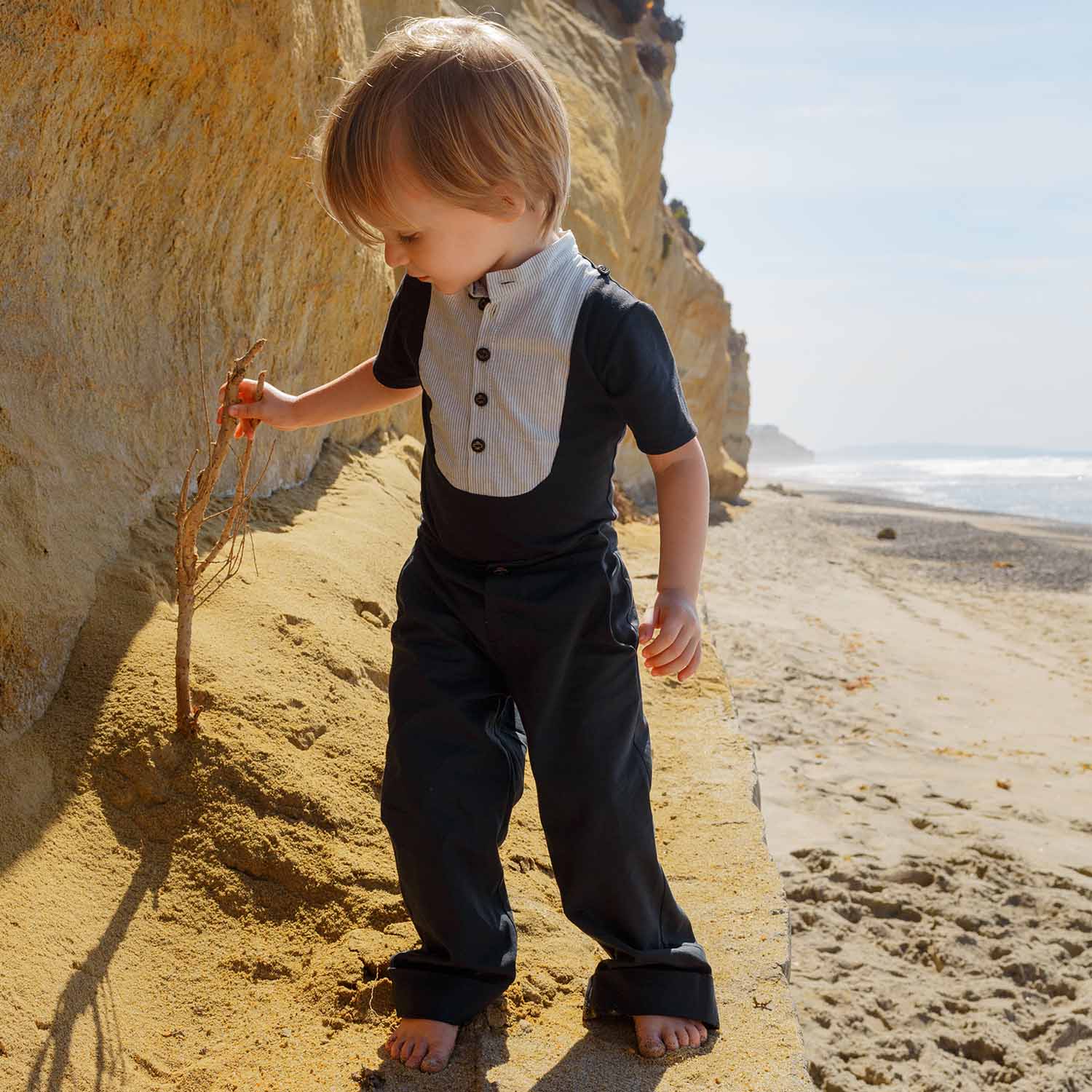 Black Puffed Pants – view 3 – Infantium Victoria