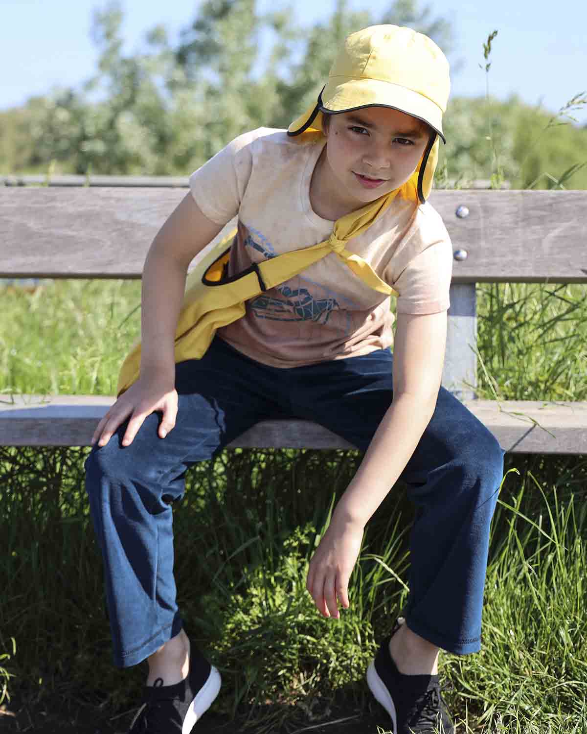 Kids' Royal Blue Velvet Pants – view 4 – Infantium Victoria
