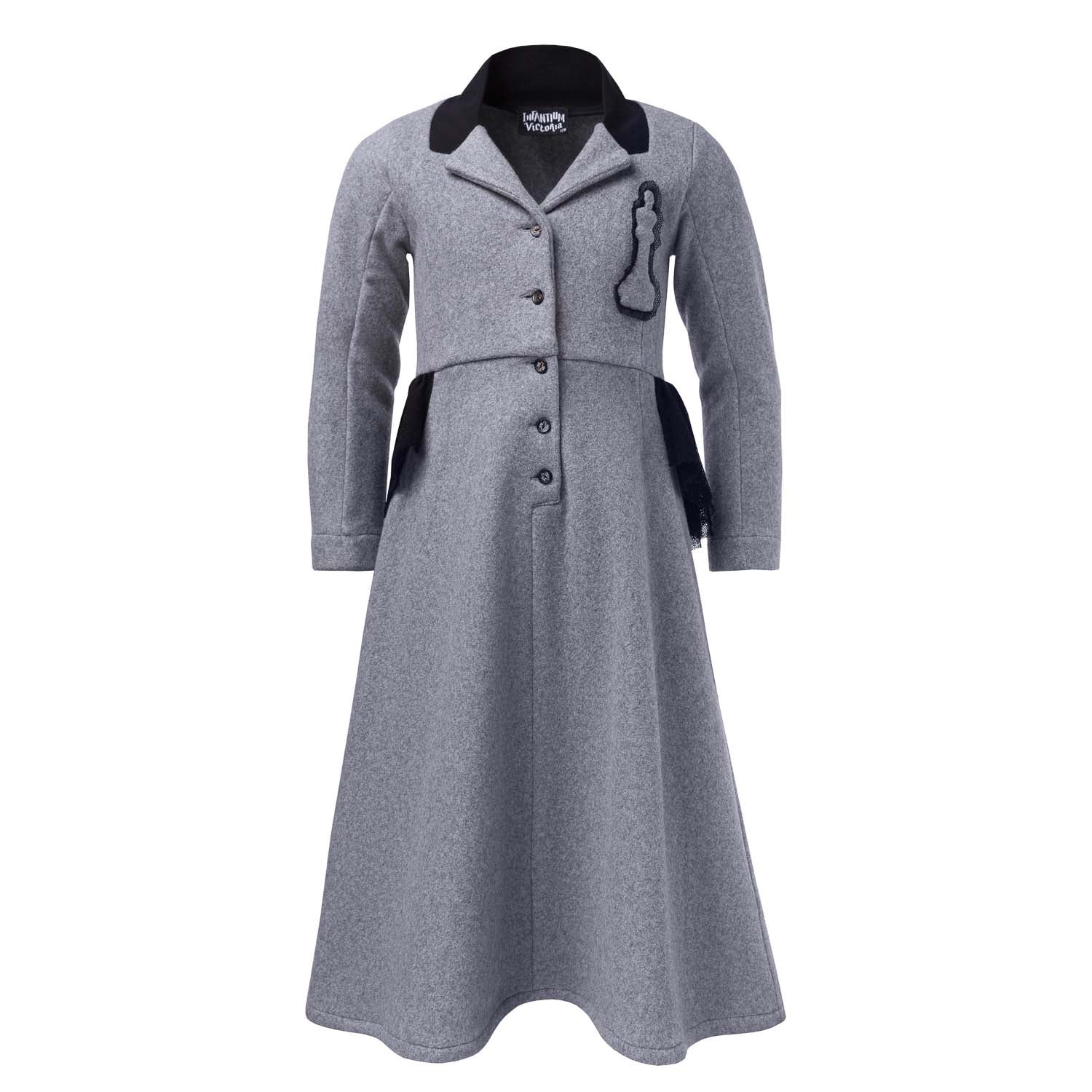 Grey Fleece Bustle Dress – Infantium Victoria