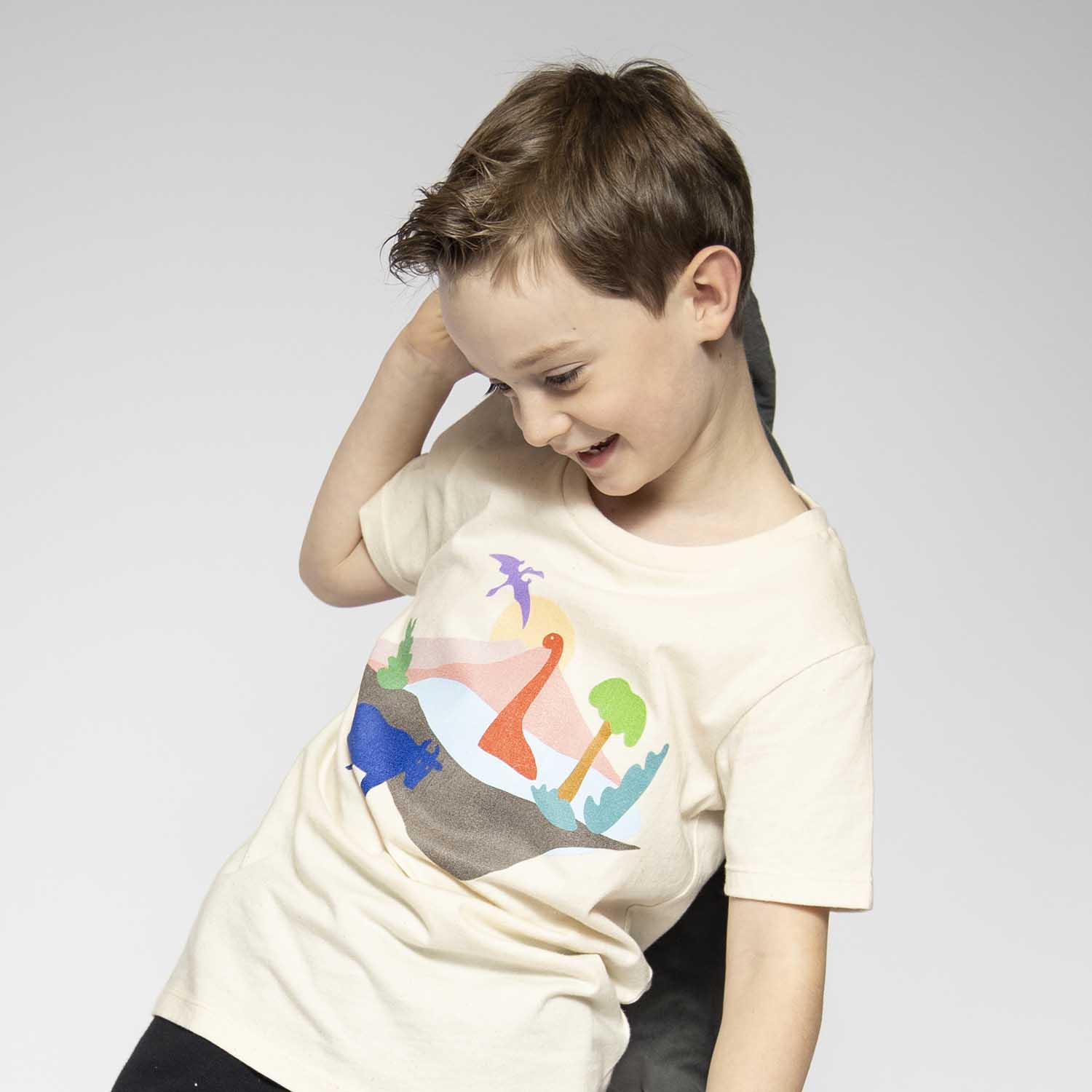 Dino and Cow T Shirt – view 2 – Infantium Victoria