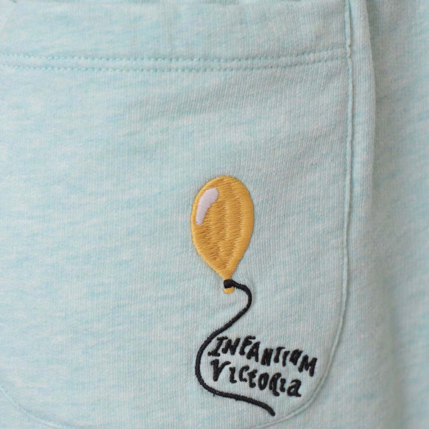 Mint Green Girls and Boys Sweat Shorts – view 5 – Infantium Victoria