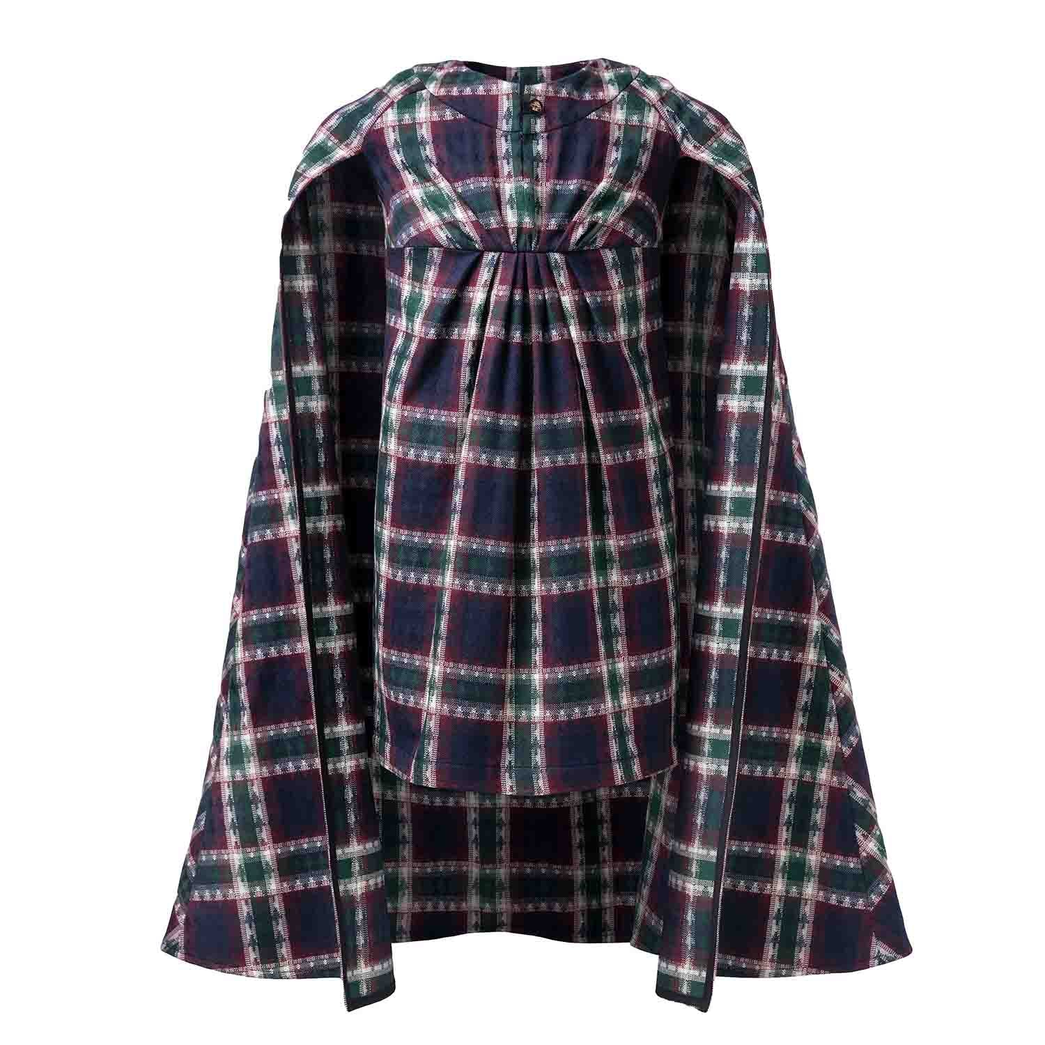 Tartan Cape Dress for Kids – Infantium Victoria