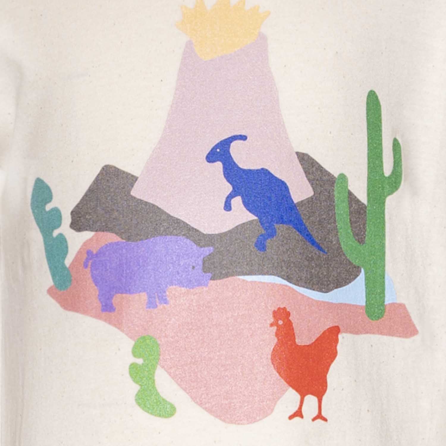 Volcano, Dino and Chick T Shirt – view 3 – Infantium Victoria