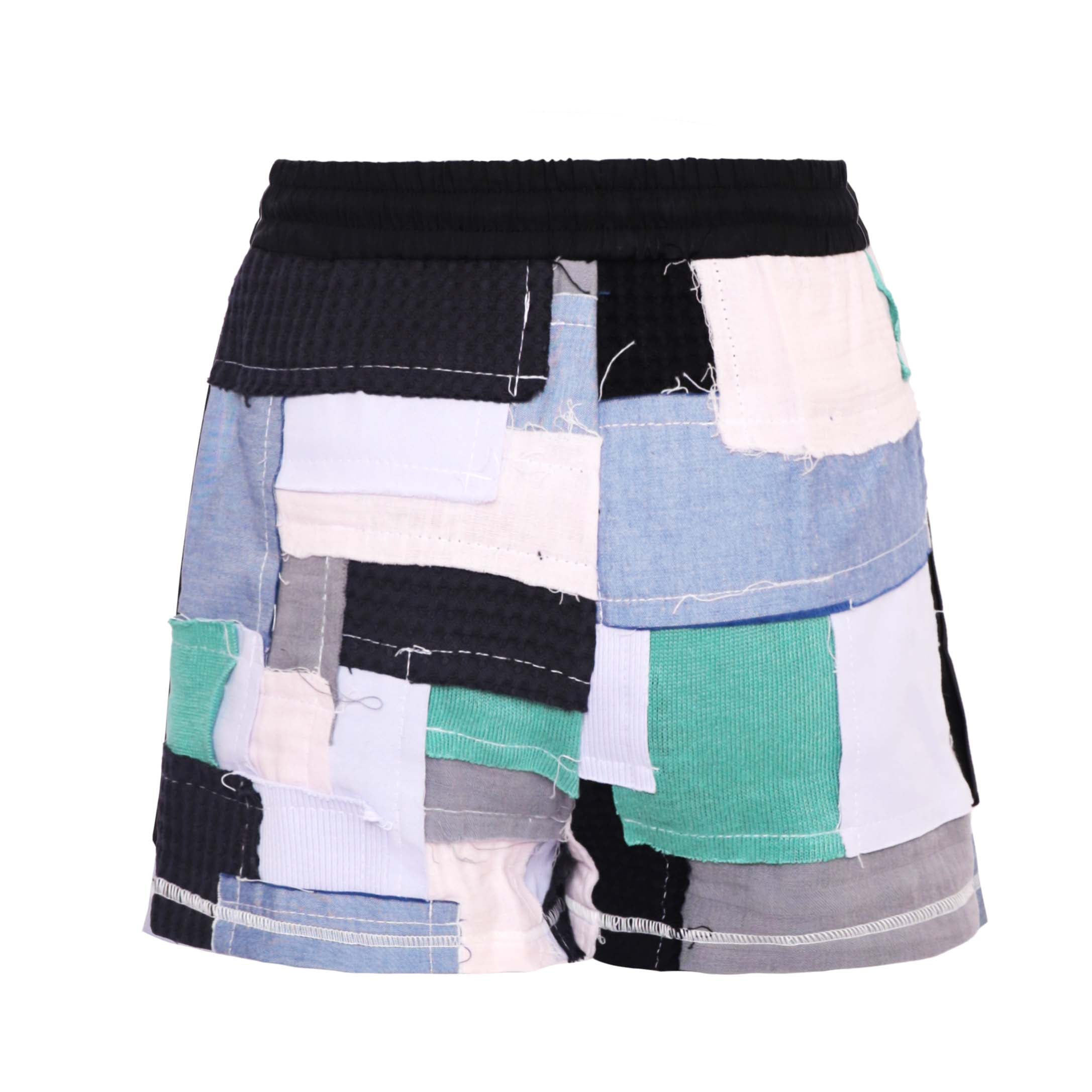 Zero Waste Patchwork Shorts – view 2 – Infantium Victoria